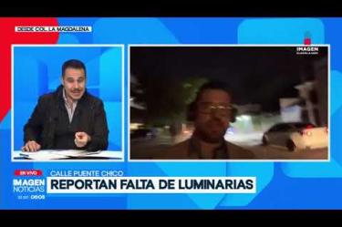 Afectados por la falta de iluminación, vecinos y estudiantes de la Col. La Magdalena, en #Zapopan, hicieron un llamado a la Dirección de Servicios Públicos Municipales para reparar de manera urgente el alumbrado en la calle Puente Chico.
#NoticiasImagen
Síguenos en nuestras redes:
Instagram: https://www.instagram.com/imagentvgdl/
TikTok: https://www.tiktok.com/@imagennoticias
Twitter: https://twitter.com/ImagenTVGDL
Facebook: https://www.facebook.com/ImagenTVGDL/
Visita nuestro sitio Web: https://www.imagentv.com/guadalajara
Mantente siempre informado con las noticias sobre los acontecimientos más importantes a nivel nacional con Erick Breguer.
¡Déjanos tus comentarios, da like, comparte y suscríbete!