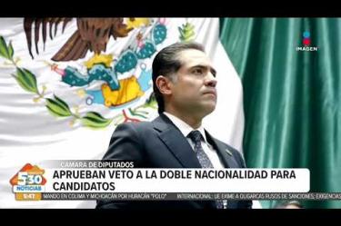 Ayer los diputados de #Morena y sus aliados sacaron adelante la iniciativa para prohibir la doble nacionalidad para quienes aspiren a la presidencia o a una gubernatura, la aprobación generó un debate lleno de descalificaciones y cuestionamientos de la oposición.
#NoticiasImagen #ImagenNoticias530 Visita nuestro sitio web: http://www.imagentv.com
No te pierdas Imagen Noticias 5:30 con Marlene Stahl, Nuria Gil y Adriana Treviño de lunes a viernes por Imagen Televisión.
TikTok 5:30: https://www.tiktok.com/@imagennoticias530
TikTok Noticias: https://www.tiktok.com/@imagennoticias
Instagram 5:30: https://www.instagram.com/imagennoticias530
Instagram Noticias: https://www.instagram.com/imagentvnoticias/
X 5:30: https://x.com/imagen530
X Noticias: https://twitter.com/ImagenNoticias_
X Televisión: https://twitter.com/ImagenTVMex
Facebook Noticias: https://www.facebook.com/ImagenTVNoticias
Aquí encontrarás la mejor información nacional e internacional de Imagen Noticias con Francisco Zea, Nacho Lozano, Crystal Mendivil, Enrique Sánchez y Paola Rojas.