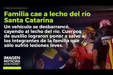 Una familia cayó con su vehículo al río Santa Catarina: milagrosamente no sufrió golpes mortales. 

No te pierdas Imagen Noticias #Monterrey con #BrisseidaMoya de lunes a viernes por Imagen Televisión Monterrey.

Síguenos en nuestras redes
Instagram: https://www.instagram.com/imagentvmonterrey/
Twitter: https://twitter.com/ImagenTVMTY
Facebook: https://www.facebook.com/ImagenTVMTY/

Mantente siempre informado con las noticias sobre los acontecimientos más importantes a nivel nacional con Claudia Ovalle y Brenda Cavazos.


¡Dale like y suscríbete!