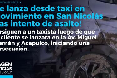 De película: hombre se lanza de un taxi en San Nicolás luego de que intentaran asaltarlo, desatando una persecución policiaca.
No te pierdas Imagen Noticias Monterrey con Brenda Cavazos de lunes a viernes por Imagen Televisión Monterrey.
Síguenos en nuestras redes
Instagram: https://www.instagram.com/imagentvmonterrey/
Twitter: https://twitter.com/ImagenTVMTY
Facebook: https://www.facebook.com/ImagenTVMTY/
Mantente siempre informado con las noticias sobre los acontecimientos más importantes a nivel nacional con Claudia Ovalle y Brenda Cavazos.
¡Dale like y suscríbete!