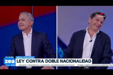 ¿Tener doble nacionalidad representa un riesgo al gobernar el país? Damián Zepeda, Cuauhtémoc Ochoa y Miguel Ángel Mancera discuten el tema. 

#LoDijoZea #NoticiasImagen #ImagenNoticias 

Visita nuestro sitio web: http://www.imagentv.com

No te pierdas Imagen Noticias con Francisco Zea de lunes a viernes en punto de las 6:30 am por Imagen Televisión.

TikTok: https://www.tiktok.com/@imagennoticias

Instagram Imagen Noticias con Francisco Zea: https://www.instagram.com/imagenzea 
Instagram: https://www.instagram.com/imagentvnoticias/

X Imagen Noticias con Francisco Zea: https://x.com/imagenZea 
X Noticias: https://twitter.com/ImagenNoticias_
X Televisión: https://twitter.com/ImagenTVMex 
 
Facebook Imagen Noticias con Francisco Zea: https://www.facebook.com/ImagenZea/ 
Facebook: https://www.facebook.com/ImagenTVNoticias
 
Aquí encontrarás la mejor información nacional e internacional de Imagen Noticias con Francisco Zea, Nacho Lozano, Crystal Mendivil, Enrique Sánchez y Paola Rojas.