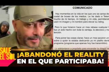 ¡Lupillo Rivera envía COMUMICADO en contra de TELEVISORA por supuestamente DAÑAR su IMAGEN!

#SaleElSolTV

☀️ Programas Completos #SaleElSol: https://www.youtube.com/playlist?list=PLYnzMSw5fD7Qfhf4bSEemItedNGl2Mf_A
