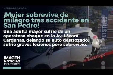 Mujer choca aparatosamente en San Pedro pero salva la vida de milagro.
No te pierdas Imagen Noticias Monterrey con Claudia Ovalle de lunes a viernes por Imagen Televisión Monterrey.
Síguenos en nuestras redes
Instagram: https://www.instagram.com/imagentvmonterrey/
Twitter: https://twitter.com/ImagenTVMTY
Facebook: https://www.facebook.com/ImagenTVMTY/
Mantente siempre informado con las noticias sobre los acontecimientos más importantes a nivel nacional con Claudia Ovalle y Brenda Cavazos.
¡Dale like y suscríbete!