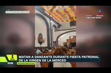 Una mujer fue asesinada durante una fiesta patronal en #Guanajuato. La mataron en el atrio de la iglesia donde había mujeres, niñas, niños y personas de la tercera edad. La víctima fue identificada como Patricia y pertenecía a un grupo de danza prehispánica que era parte de los festejos.
#NoticiasConNachoLozano
#NoticiasImagen
¡Como nadie en la noche! #ImagenNoticias con Nacho Lozano de lunes a viernes a las 10:30 pm en el 3.1 #ImagenTelevisión.
Visita nuestro sitio Web: http://bit.ly/2nT2Wz5
Síguenos en nuestras redes:
Instagram: @imagentvnoticias
Tiktok: @imagennoticias
X: @ImagenNoticias_
Facebook: https://www.facebook.com/ImagenTVNoticias/
Aquí encontrarás la mejor información nacional e internacional de Imagen Noticias con Francisco Zea, Paola Rojas, Crystal Mendivil y Nacho Lozano.