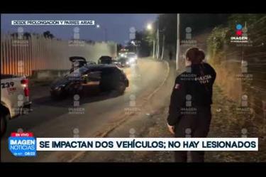 Dos vehículos compactos protagonizaron una colisión frontal durante la mañana de este viernes sobre la Av. Prolongación José Parres Arias, a la altura de la colonia San José del Bajío, en el municipio de #Zapopan.
#NoticiasImagen
Síguenos en nuestras redes:
Instagram: https://www.instagram.com/imagentvgdl/
TikTok: https://www.tiktok.com/@imagennoticias
Twitter: https://twitter.com/ImagenTVGDL
Facebook: https://www.facebook.com/ImagenTVGDL/
Visita nuestro sitio Web: https://www.imagentv.com/guadalajara
Mantente siempre informado con las noticias sobre los acontecimientos más importantes a nivel nacional con Erick Breguer.
¡Déjanos tus comentarios, da like, comparte y suscríbete!
