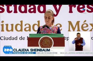 La presidenta Claudia Sheinbaum encabezó el último acto de su gira nacional tras recorrer 32 entidades federativas, destacando que rendir cuentas es un acto de congruencia y obediencia al pueblo; de igual manera dijo que espera se apruebe su iniciativa sobre la doble nacionalidad.