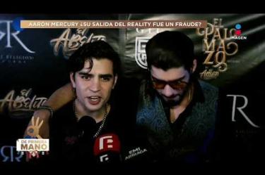 Aarón Mercury rompió el silencio al responder de manera contundente sobre su eliminación y la de Masad Altamimi de un popular reality show, revelando sus verdaderas sospechas sobre la transparencia de las votaciones y aclarando si considera que sus salidas fueron producto de un fraude por parte de la producción.
#DePrimeraManoTV
No te pierdas lo mejor del espectáculo de lunes a viernes De Primera Mano a las 3 p.m. con Gustavo Adolfo Infante, Addis Tuñón, Érika González y Lalo Carrillo por Imagen Televisión.
Visita también nuestra página: www.imagentv.com
▶️Programas completos: https://www.youtube.com/playlist?list=PLYnzMSw5fD7QoZlVNdIIdKqNpah_LS1R0
▶️Recopilación Especiales: https://www.youtube.com/playlist?list=PLYnzMSw5fD7RNZbEDMZ5q0349p-yeUEqm
▶️ Invitados De Primera Mano: https://www.youtube.com/playlist?list=PLYnzMSw5fD7QR3p02rRedi-ZorW3R2NZy
Síguenos en:
TikTok: https://www.tiktok.com/@deprimeramanoitv
Instagram: https://www.instagram.com/deprimeramanoitv/
Facebook: https://www.facebook.com/DePrimeraManoImagenTV
X: https://twitter.com/deprimeramano
O en las redes de Imagen Televisión
Facebook: https://www.facebook.com/ImagenTVMex
Twitter: https://twitter.com/ImagenTVMex
Instagram: https://www.instagram.com/imagentvmex/
TikTok: https://www.tiktok.com/@imagentv