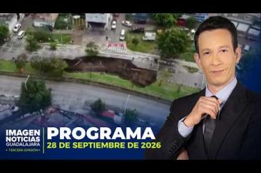 No te pierdas la Tercera Emisión de Imagen Noticias Guadalajara de lunes a viernes en punto de las 11:05 p.m. en el 3.1.

Síguenos en nuestras redes:

Instagram: https://www.instagram.com/imagentvgdl/
TikTok: https://www.tiktok.com/@imagennoticias
Twitter: https://twitter.com/ImagenTVGDL
Facebook: https://www.facebook.com/ImagenTVGDL/

Visita nuestro sitio Web: https://www.imagentv.com/guadalajara

Mantente siempre informado con las noticias sobre los acontecimientos más importantes a nivel nacional con Ricardo Camarena y Carolina Martínez.

¡Déjanos tus comentarios, da like, comparte y suscríbete!
