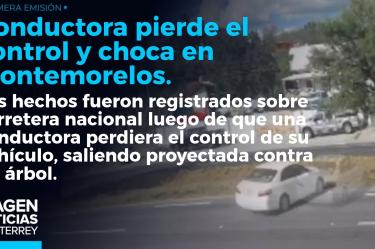 Mujer circula a alta velocidad, pierde el control y choca contra un árbol en Montemorelos.
No te pierdas Imagen Noticias Monterrey con Brenda Cavazos de lunes a viernes por Imagen Televisión Monterrey.
Síguenos en nuestras redes
Instagram: https://www.instagram.com/imagentvmonterrey/
Twitter: https://twitter.com/ImagenTVMTY
Facebook: https://www.facebook.com/ImagenTVMTY/
Mantente siempre informado con las noticias sobre los acontecimientos más importantes a nivel nacional con Claudia Ovalle y Brenda Cavazos.
¡Dale like y suscríbete!
