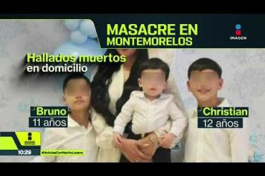 En Montemorelos, #NuevoLeón, las autoridades investigan la muerte de cinco integrantes de una familia, tres eran niños de entre 4 y 12 años de edad. Una de las líneas de investigación apunta a que la masacre habría sido cometida por la mamá. Esto es lo que se sabe:

#NoticiasConNachoLozano
#NoticiasImagen 

¡Como nadie en la noche! #ImagenNoticias con Nacho Lozano de lunes a viernes a las 10:30 pm en el 3.1 #ImagenTelevisión. 

Visita nuestro sitio Web: http://bit.ly/2nT2Wz5 

Síguenos en nuestras redes: 
Instagram: @imagentvnoticias 
Tiktok: @imagennoticias 
X: @ImagenNoticias_ 
Facebook: https://www.facebook.com/ImagenTVNoticias/ 

Aquí encontrarás la mejor información nacional e internacional de Imagen Noticias con Francisco Zea, Paola Rojas, Crystal Mendivil y Nacho Lozano.