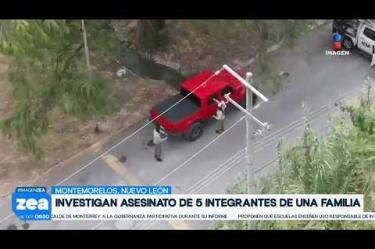 En #Montemorelos, Nuevo León, fueron encontrados sin vida los cinco integrantes de una familia dentro de una camioneta y en su domicilio; según los testimonios de algunos vecinos, la pareja había discutido horas antes del hallazgo.

#LoDijoZea #NoticiasImagen #ImagenNoticias 

Visita nuestro sitio web: http://www.imagentv.com

No te pierdas Imagen Noticias con Francisco Zea de lunes a viernes en punto de las 6:30 am por Imagen Televisión.

TikTok: https://www.tiktok.com/@imagennoticias

Instagram Imagen Noticias con Francisco Zea: https://www.instagram.com/imagenzea 
Instagram: https://www.instagram.com/imagentvnoticias/

X Imagen Noticias con Francisco Zea: https://x.com/imagenZea 
X Noticias: https://twitter.com/ImagenNoticias_
X Televisión: https://twitter.com/ImagenTVMex 
 
Facebook Imagen Noticias con Francisco Zea: https://www.facebook.com/ImagenZea/ 
Facebook: https://www.facebook.com/ImagenTVNoticias
 
Aquí encontrarás la mejor información nacional e internacional de Imagen Noticias con Francisco Zea, Nacho Lozano, Crystal Mendivil, Enrique Sánchez y Paola Rojas.