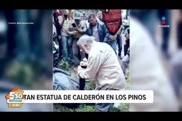 Así fue el momento en el que un grupo de extrabajadores disidentes del Sindicato Mexicano de Electricistas decapita una estatua del expresidente Felipe Calderón en el Complejo Cultural Los Pinos.
#NoticiasImagen #ImagenNoticias530 Visita nuestro sitio web: http://www.imagentv.com
No te pierdas Imagen Noticias 5:30 con Marlene Stahl, Nuria Gil y Adriana Treviño de lunes a viernes por Imagen Televisión.
TikTok 5:30: https://www.tiktok.com/@imagennoticias530
TikTok Noticias: https://www.tiktok.com/@imagennoticias
Instagram 5:30: https://www.instagram.com/imagennoticias530
Instagram Noticias: https://www.instagram.com/imagentvnoticias/
X 5:30: https://x.com/imagen530
X Noticias: https://twitter.com/ImagenNoticias_
X Televisión: https://twitter.com/ImagenTVMex
Facebook Noticias: https://www.facebook.com/ImagenTVNoticias
Aquí encontrarás la mejor información nacional e internacional de Imagen Noticias con Francisco Zea, Nacho Lozano, Crystal Mendivil, Enrique Sánchez y Paola Rojas.