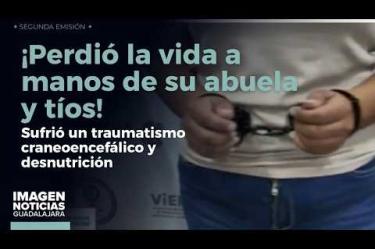 La Fiscalía de #Jalisco detuvo a la abuela y a los tíos de una adolescente de 13 años que murió en el Hospital Civil de #Guadalajara por traumatismo craneoencefálico y desnutrición severa.
#NoticiasImagen
Síguenos en nuestras redes:
Instagram: https://www.instagram.com/imagentvgdl/
TikTok: https://www.tiktok.com/@imagennoticias
Twitter: https://twitter.com/ImagenTVGDL
Facebook: https://www.facebook.com/ImagenTVGDL/
Visita nuestro sitio Web: https://www.imagentv.com/guadalajara
Mantente siempre informado con las noticias sobre los acontecimientos más importantes a nivel nacional con Carolina Martínez.
¡Déjanos tus comentarios, da like, comparte y suscríbete!