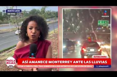 Monterrey amaneció con daños materiales tras las intensas lluvias, que dejaron vialidades inundadas y múltiples afectaciones.