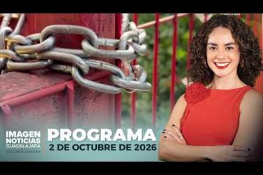 No te pierdas Imagen Noticias Guadalajara con Carolina Martínez de lunes a viernes en punto de las 2:30 p.m. en el 3.1 por Imagen Televisión Guadalajara.
#NoticiasImagen
Síguenos en nuestras redes:
Instagram: https://www.instagram.com/imagentvgdl/
TikTok: https://www.tiktok.com/@imagennoticias
Twitter: https://twitter.com/ImagenTVGDL
Facebook: https://www.facebook.com/ImagenTVGDL/
Visita nuestro sitio Web: https://www.imagentv.com/guadalajara
Mantente siempre informado con las noticias sobre los acontecimientos más importantes a nivel nacional con Erick Breguer, Carolina Martínez y Ricardo Camarena.
¡Déjanos tus comentarios, da like, comparte y suscríbete!