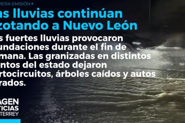 Las fuertes lluvias del fin de semana dejaron estragos en distintos puntos del área metropolitana de Nuevo León.
No te pierdas Imagen Noticias Monterrey con Brenda Cavazos de lunes a viernes por Imagen Televisión Monterrey.
Síguenos en nuestras redes
Instagram: https://www.instagram.com/imagentvmonterrey/
Twitter: https://twitter.com/ImagenTVMTY
Facebook: https://www.facebook.com/ImagenTVMTY/
Mantente siempre informado con las noticias sobre los acontecimientos más importantes a nivel nacional con Claudia Ovalle y Brenda Cavazos.
¡Dale like y suscríbete!