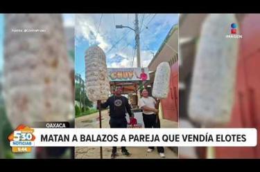 La violencia en #Oaxaca escaló, en esta ocasión alcanzó a una pareja que se dedicaba a vender elotes. Luego de ser asesinados a balazos, los hechos ocurrieron este fin de semana.

#NoticiasImagen #ImagenNoticias530 Visita nuestro sitio web: http://www.imagentv.com

No te pierdas Imagen Noticias 5:30 con Marlene Stahl, Nuria Gil y Adriana Treviño de lunes a viernes por Imagen Televisión.

TikTok 5:30: https://www.tiktok.com/@imagennoticias530 
TikTok Noticias: https://www.tiktok.com/@imagennoticias

Instagram 5:30: https://www.instagram.com/imagennoticias530 
Instagram Noticias: https://www.instagram.com/imagentvnoticias/

X 5:30: https://x.com/imagen530 
X Noticias: https://twitter.com/ImagenNoticias_
X Televisión: https://twitter.com/ImagenTVMex
 
Facebook Noticias: https://www.facebook.com/ImagenTVNoticias
 
Aquí encontrarás la mejor información nacional e internacional de Imagen Noticias con Francisco Zea, Nacho Lozano, Crystal Mendivil, Enrique Sánchez y Paola Rojas.