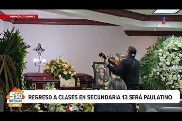 Familiares, alumnos y profesores le dieron el último adiós a la subdirectora Nedy Edith Nevárez, en una emotiva misa en la que recordaron el legado de la maestra de 56 años. 

#NoticiasImagen #ImagenNoticias530 Visita nuestro sitio web: http://www.imagentv.com

No te pierdas Imagen Noticias 5:30 con Marlene Stahl, Nuria Gil y Adriana Treviño de lunes a viernes por Imagen Televisión.

TikTok 5:30: https://www.tiktok.com/@imagennoticias530 
TikTok Noticias: https://www.tiktok.com/@imagennoticias

Instagram 5:30: https://www.instagram.com/imagennoticias530 
Instagram Noticias: https://www.instagram.com/imagentvnoticias/

X 5:30: https://x.com/imagen530 
X Noticias: https://twitter.com/ImagenNoticias_
X Televisión: https://twitter.com/ImagenTVMex
 
Facebook Noticias: https://www.facebook.com/ImagenTVNoticias
 
Aquí encontrarás la mejor información nacional e internacional de Imagen Noticias con Francisco Zea, Nacho Lozano, Crystal Mendivil, Enrique Sánchez y Paola Rojas.