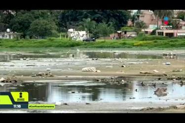 Vecinos de la Presa Las Pintas denuncian malos olores, basura y residuos tras las labores de limpieza. Señalan casos de dengue e infecciones respiratorias, además de problemas con el suministro de agua.