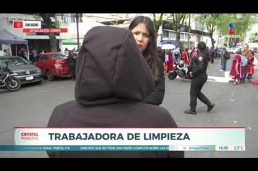 Trabajadora de limpieza rompe el silencio.