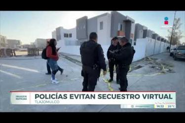 Un estudiante de 17 años fue víctima de un intento de extorsión telefónica bajo la modalidad de secuestro virtual en #Tlajomulco de Zúñiga. El joven fue engañado mediante llamadas en las que le aseguraban que tenían secuestrada a su madre, lo que lo llevó a salir de su plantel educativo y dirigirse a una plaza comercial sobre la Av. Concepción.

#NoticiasImagen

Síguenos en nuestras redes:

Instagram: https://www.instagram.com/imagentvgdl/
TikTok: https://www.tiktok.com/@imagennoticias
Twitter: https://twitter.com/ImagenTVGDL
Facebook: https://www.facebook.com/ImagenTVGDL/
Visita nuestro sitio Web: https://www.imagentv.com/guadalajara

Mantente siempre informado con las noticias sobre los acontecimientos más importantes a nivel nacional con Carolina Martínez.

¡Déjanos tus comentarios, da like, comparte y suscríbete!