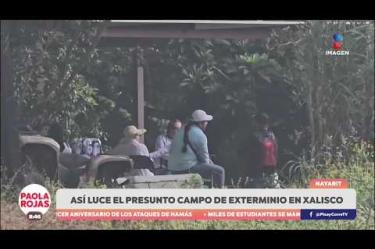 Imagen Noticias recorrió el presunto campo de exterminio en Xalisco, Nayarit, donde madres buscadoras también localizaron fosas clandestinas. La Comisión Nacional de Búsqueda envió equipo especializado al lugar.