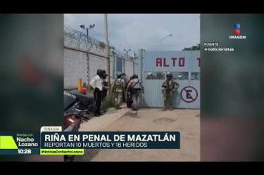 Una riña en el penal de El Castillo en #Mazatlán, #Sinaloa, dejó 10 muertos, nueve internos y un menor de visita, y 16 heridos. Pese a versiones sobre el ingreso de un grupo armado, el secretario de Seguridad lo descartó.
#NoticiasConNachoLozano
#NoticiasImagen
¡Como nadie en la noche! #ImagenNoticias con Nacho Lozano de lunes a viernes a las 10:30 pm en el 3.1 #ImagenTelevisión.
Visita nuestro sitio Web: http://bit.ly/2nT2Wz5
Síguenos en nuestras redes:
Instagram: @imagentvnoticias
Tiktok: @imagennoticias
X: @ImagenNoticias_
Facebook: https://www.facebook.com/ImagenTVNoticias/
Aquí encontrarás la mejor información nacional e internacional de Imagen Noticias con Francisco Zea, Paola Rojas, Crystal Mendivil y Nacho Lozano.