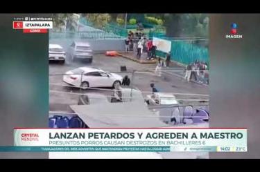 El saldo fue de un maestro lesionado, quien resultó con un golpe en la cabeza.