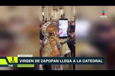La Virgen de Zapopan llegó a la Catedral de Guadalajara, donde permanecerá hasta el lunes. Por la Romería, habrá cierres viales desde este fin de semana y hasta el martes 13 de octubre.