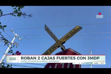 Golpe millonario en Apodaca: ladrones se apoderan de dos cajas fuertes con efectivo y joyas. 

 No te pierdas Imagen Noticias Monterrey con Claudia Ovalle de lunes a viernes por Imagen Televisión Monterrey.
 
Síguenos en nuestras redes
Instagram: https://www.instagram.com/imagentvmonterrey/
Twitter: https://twitter.com/ImagenTVMTY
Facebook: https://www.facebook.com/ImagenTVMTY/

Mantente siempre informado con las noticias sobre los acontecimientos más importantes a nivel nacional con Claudia Ovalle y Brenda Cavazos.


¡Dale like y suscríbete!