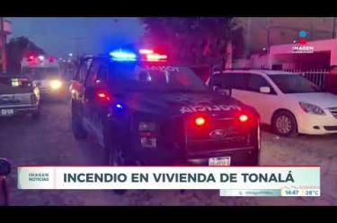 Un presunto cortocircuito en un equipo de sonido desató un incendio en la segunda planta de una finca ubicada en el cruce de Chimaltitlán y Av. Zapotlanejo, en la cuarta sección de la Col. Jalisco, en #Tonalá.