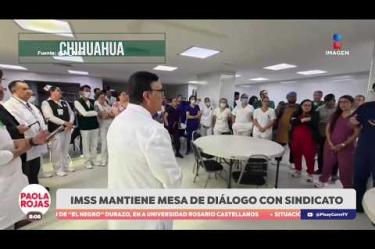 En medio de las mesas de diálogo, las verificaciones piso por piso en el #IMSS detectaron más de 7 mil requerimientos, de los cuales 3 mil son de alta prioridad. Entre tanto, los trabajadores mantienen su postura firme de no aceptar un aumento salarial menor al 10%.