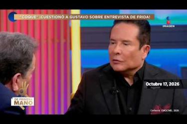 Gustavo Adolfo Infante reavivó la polémica con la familia Pinal al asegurar con firmeza que no se arrepiente en lo absoluto de la controvertida entrevista a Frida Sofía donde acusó abiertamente a Enrique Guzmán, rompiendo el silencio para defender el ejercicio periodístico que cimbró por completo al espectáculo mexicano.
#DePrimeraManoTV
No te pierdas lo mejor del espectáculo de lunes a viernes De Primera Mano a las 3 p.m. con Gustavo Adolfo Infante, Addis Tuñón, Érika González y Lalo Carrillo por Imagen Televisión.
Visita también nuestra página: www.imagentv.com
▶️Programas completos: https://www.youtube.com/playlist?list=PLYnzMSw5fD7QoZlVNdIIdKqNpah_LS1R0
▶️Recopilación Especiales: https://www.youtube.com/playlist?list=PLYnzMSw5fD7RNZbEDMZ5q0349p-yeUEqm
▶️ Invitados De Primera Mano: https://www.youtube.com/playlist?list=PLYnzMSw5fD7QR3p02rRedi-ZorW3R2NZy
Síguenos en:
TikTok: https://www.tiktok.com/@deprimeramanoitv
Instagram: https://www.instagram.com/deprimeramanoitv/
Facebook: https://www.facebook.com/DePrimeraManoImagenTV
X: https://twitter.com/deprimeramano
O en las redes de Imagen Televisión
Facebook: https://www.facebook.com/ImagenTVMex
Twitter: https://twitter.com/ImagenTVMex
Instagram: https://www.instagram.com/imagentvmex/
TikTok: https://www.tiktok.com/@imagentv