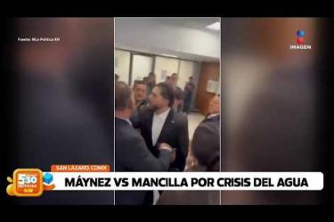 Los ánimos se calentaron en San Lázaro, el diputado priista #CarlosMancilla se enfrentó al dirigente nacional de Movimiento Ciudadano, Jorge Álvarez #Máynez. Mancilla responsabilizó a Máynez de la crisis de agua contaminada en Jalisco.
#NoticiasImagen #ImagenNoticias530 Visita nuestro sitio web: http://www.imagentv.com
No te pierdas Imagen Noticias 5:30 con Marlene Stahl, Nuria Gil y Adriana Treviño de lunes a viernes por Imagen Televisión.
TikTok 5:30: https://www.tiktok.com/@imagennoticias530
TikTok Noticias: https://www.tiktok.com/@imagennoticias
Instagram 5:30: https://www.instagram.com/imagennoticias530
Instagram Noticias: https://www.instagram.com/imagentvnoticias/
X 5:30: https://x.com/imagen530
X Noticias: https://twitter.com/ImagenNoticias_
X Televisión: https://twitter.com/ImagenTVMex
Facebook Noticias: https://www.facebook.com/ImagenTVNoticias
Aquí encontrarás la mejor información nacional e internacional de Imagen Noticias con Francisco Zea, Nacho Lozano, Crystal Mendivil, Enrique Sánchez y Paola Rojas.