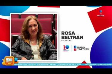 La escritora Rosa Beltrán se suma a la celebración y envía un mensaje a #ImagenTelevisión por estos 10 años.
#10AñosCumpliendoContigo
#NoticiasImagen #ImagenNoticias530 Visita nuestro sitio web: http://www.imagentv.com
No te pierdas Imagen Noticias 5:30 con Marlene Stahl, Nuria Gil y Adriana Treviño de lunes a viernes por Imagen Televisión.
TikTok 5:30: https://www.tiktok.com/@imagennoticias530
TikTok Noticias: https://www.tiktok.com/@imagennoticias
Instagram 5:30: https://www.instagram.com/imagennoticias530
Instagram Noticias: https://www.instagram.com/imagentvnoticias/
X 5:30: https://x.com/imagen530
X Noticias: https://twitter.com/ImagenNoticias_
X Televisión: https://twitter.com/ImagenTVMex
Facebook Noticias: https://www.facebook.com/ImagenTVNoticias
Aquí encontrarás la mejor información nacional e internacional de Imagen Noticias con Francisco Zea, Nacho Lozano, Crystal Mendivil, Enrique Sánchez y Paola Rojas.