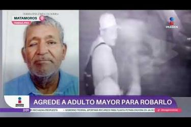 Las cámaras de seguridad captaron cómo tras herir al anciano, el sujeto de gorra buscó quitarle sus pertenencias, al no encontrar nada de valor, huyó dejándolo tendido.