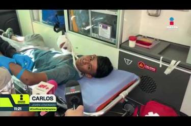 Un joven de 23 años cayó casi seis metros desde una azotea y quedó atrapado en un comercio cerrado de Guadalajara. Aseguró que huía de varias personas que presuntamente querían matarlo como parte de un supuesto ritual de la Santa Muerte, versión que no ha sido confirmada.