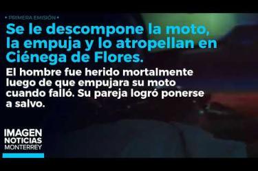 Un motociclista perdió la vida luego de que se descompusiera su moto, la empujara y fue embestido por un tráiler en Ciénega de Flores.
No te pierdas Imagen Noticias Monterrey con Brenda Cavazos de lunes a viernes por Imagen Televisión Monterrey.
Síguenos en nuestras redes
Instagram: https://www.instagram.com/imagentvmonterrey/
Twitter: https://twitter.com/ImagenTVMTY
Facebook: https://www.facebook.com/ImagenTVMTY/
Mantente siempre informado con las noticias sobre los acontecimientos más importantes a nivel nacional con Claudia Ovalle y Brenda Cavazos.
¡Dale like y suscríbete!