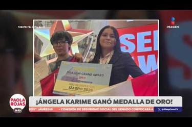 Ángela Karime Venegas, una joven mexicana originaria de Tamaulipas, ganó una medalla de oro en Indonesia por crear un extintor acústico.