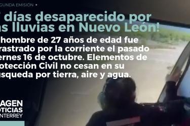 Protección Civil de Nuevo León continúa la incansable búsqueda de Brandon Valle, quien fue arrastrado por las aguas desde hace una semana.
No te pierdas Imagen Noticias Monterrey con Claudia Ovalle de lunes a viernes por Imagen Televisión Monterrey.
Síguenos en nuestras redes
Instagram: https://www.instagram.com/imagentvmonterrey/
Twitter: https://twitter.com/ImagenTVMTY
Facebook: https://www.facebook.com/ImagenTVMTY/
Mantente siempre informado con las noticias sobre los acontecimientos más importantes a nivel nacional con Claudia Ovalle y Brenda Cavazos.
¡Dale like y suscríbete!