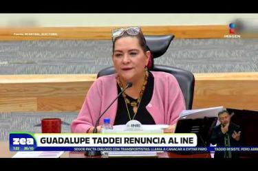 La consejera presidenta del Instituto Nacional Electoral (#INE), #GuadalupeTaddei, anunció que presentará su renuncia al cargo ante la Cámara de Diputados este lunes, la decisión ocurre en medio de múltiples señalamientos y cuestionamientos públicos.
#NoticiasImagen #LoDijoZea #ImagenNoticias