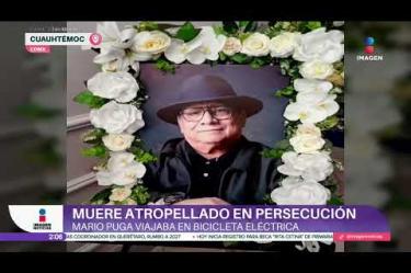 Mario Puga, promotor cultural de Tepito, murió atropellado por presuntos ladrones de relojes que huían de la policía. Tres personas fueron detenidas.