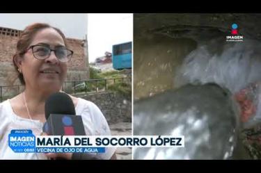 Habitantes de la Col. Francisco Villa, en el municipio de #Guadalajara, recurren a ojos de agua naturales para abastecerse ante la falta recurrente de suministro a través de la red potable de la ciudad. El principal nacimiento utilizado se localiza en el cruce de Roberto Núñez y Av. Jesús Reyes Heroles, punto al que también se han desplazado residentes de colonias vecinas como Polanco y Nueva Santa María debido a la claridad del líquido.