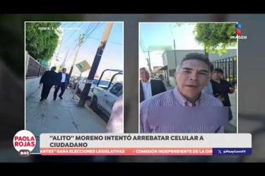 En Ensenada, Alejandro Moreno protagonizó un altercado con un ciudadano que lo confrontó mientras grababa con su celular. El exdirigente del PRI en Morelos, Jorge Meade, intervino en la discusión.