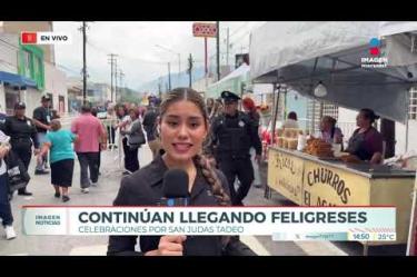 El templo de San Judas Tadeo se llena de fieles regios para dar gracias por las bendiciones.
No te pierdas Imagen Noticias Monterrey con Claudia Ovalle de lunes a viernes por Imagen Televisión Monterrey.
Síguenos en nuestras redes
Instagram: https://www.instagram.com/imagentvmonterrey/
Twitter: https://twitter.com/ImagenTVMTY
Facebook: https://www.facebook.com/ImagenTVMTY/
Mantente siempre informado con las noticias sobre los acontecimientos más importantes a nivel nacional con Claudia Ovalle y Brenda Cavazos.
¡Dale like y suscríbete!