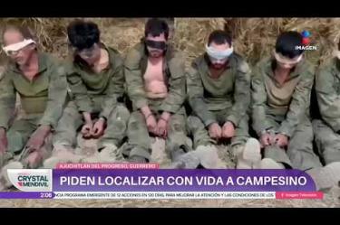 Víctor y sus hermanas piden ayuda para localizar con vida a su padre, Domingo Atanacio Quirino, desaparecido desde el 24 de septiembre en Ajuchitlán del Progreso, Guerrero. Es el único de ocho campesinos secuestrados que sigue desaparecido.