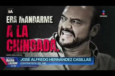 “Lo que ella quería era mandarme a la chingada”, nuevos audios revelan la ruptura entre Guadalupe Taddei y el contratista del INE José Alfredo Hernández Casillas tras presunta corrupción en contratos millonarios.
#NoticiasConNachoLozano
#NoticiasImagen
¡Como nadie en la noche! #ImagenNoticias con Nacho Lozano de lunes a viernes a las 10:30 pm en el 3.1 #ImagenTelevisión.
Visita nuestro sitio Web: http://bit.ly/2nT2Wz5
Síguenos en nuestras redes:
Instagram: @imagentvnoticias
Tiktok: @imagennoticias
X: @ImagenNoticias_
Facebook: https://www.facebook.com/ImagenTVNoticias/
Aquí encontrarás la mejor información nacional e internacional de Imagen Noticias con Francisco Zea, Paola Rojas, Crystal Mendivil y Nacho Lozano.