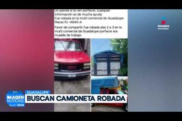 Una familia pide ayuda para localizar su camioneta robada en Multicomercial #Guadalupe, vehículo que utilizaba para transportar mercancía y sostener su economía. 

Síguenos en nuestras redes
Instagram: https://www.instagram.com/imagentvmonterrey/
Twitter: https://twitter.com/ImagenTVMTY
Facebook: https://www.facebook.com/ImagenTVMTY/

Mantente siempre informado con las noticias sobre los acontecimientos más importantes a nivel nacional con Brenda Cavazos, Claudia Ovalle y Brisseida Moya.

¡Dale like y suscríbete!