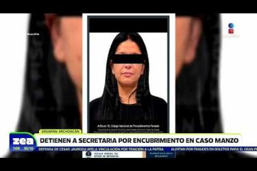 Fue detenida Rosa Alejandra Vargas, secretaria del Bienestar de #Uruapan, #Michoacán, por el delito de encubrimiento en el homicidio del alcalde #CarlosManzo, ocurrido hace un año.
#NoticiasImagen #LoDijoZea #ImagenNoticias