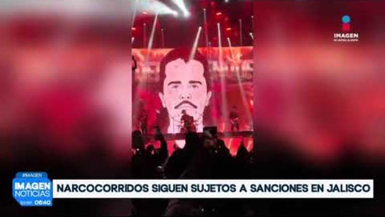 El Gobierno del Estado aclaró que las sanciones contra la interpretación de narcocorridos y contenidos que hagan apología del delito en espectáculos públicos continúan plenamente vigentes en #Jalisco.

#NoticiasImagen

Síguenos en nuestras redes:

Instagram: https://www.instagram.com/imagentvgdl/
TikTok: https://www.tiktok.com/@imagennoticias
Twitter: https://twitter.com/ImagenTVGDL
Facebook: https://www.facebook.com/ImagenTVGDL/
Visita nuestro sitio Web: https://www.imagentv.com/guadalajara

Mantente siempre informado con las noticias sobre los acontecimientos más importantes a nivel nacional con Erick Breguer.

¡Déjanos tus comentarios, da like, comparte y suscríbete!